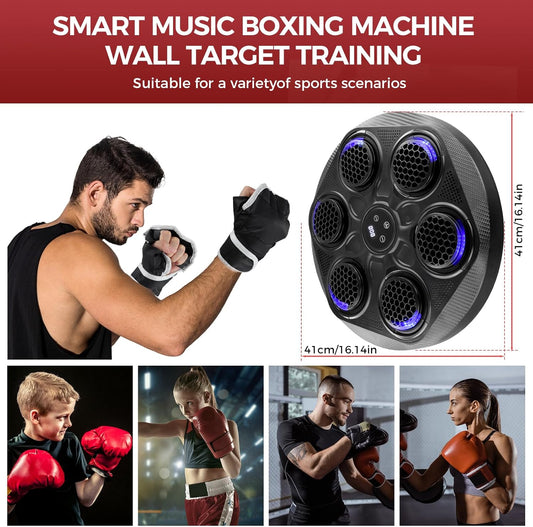 Máquina de boxeo inteligente modelo yk-003 + guante negro